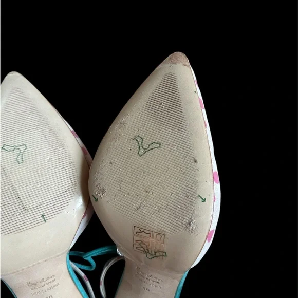 Boden Alice T Strap Suede Leather Polka Dot Pumps Women’s Size 9M Pointed Toe - Picture 15 of 15